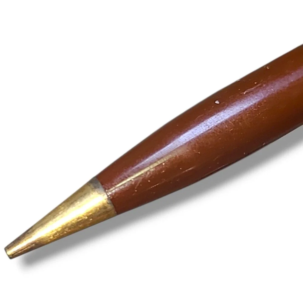 Vintage Waterman's Mechanical Pencil Burgundy Celluloid Gold Tone Trim 1940s